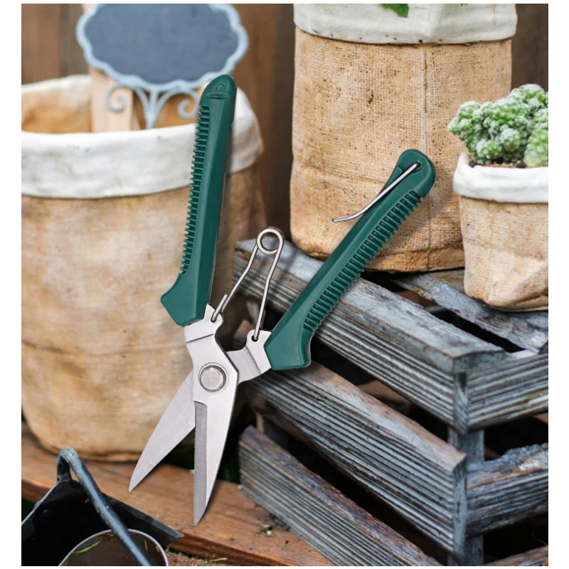Bonsai Garden Knife - กรรไกรตัดแต่งกิ่งสวนสแตนเลสขนาด 190 มม. 1 ชิ้น พร้อมด้ามจับกันลื่น
