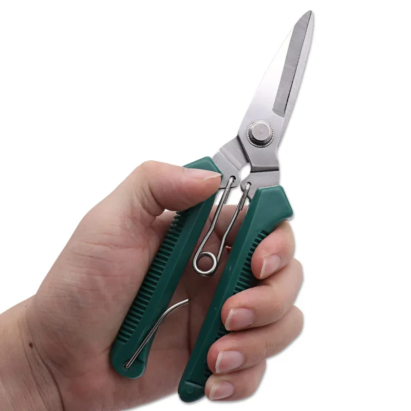 Bonsai Garden Knife - กรรไกรตัดแต่งกิ่งไม้สแตนเลส 190 มม. พร้อมด้ามจับกันลื่น เครื่องมือตัดแต่งบอนไซ หัวตรง